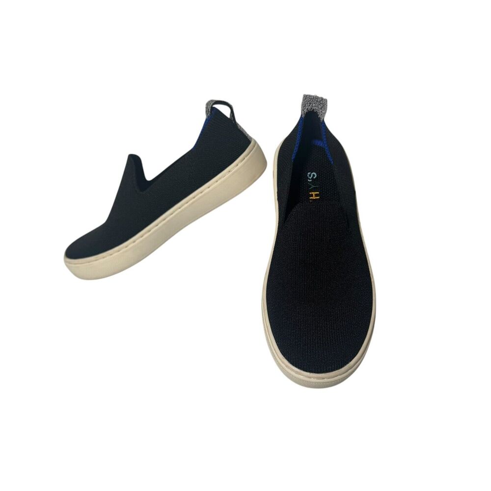 Rothy's Kids Sneaker Black Girls US 13 EU 31 Knit Fabric Slip On Play Shoes